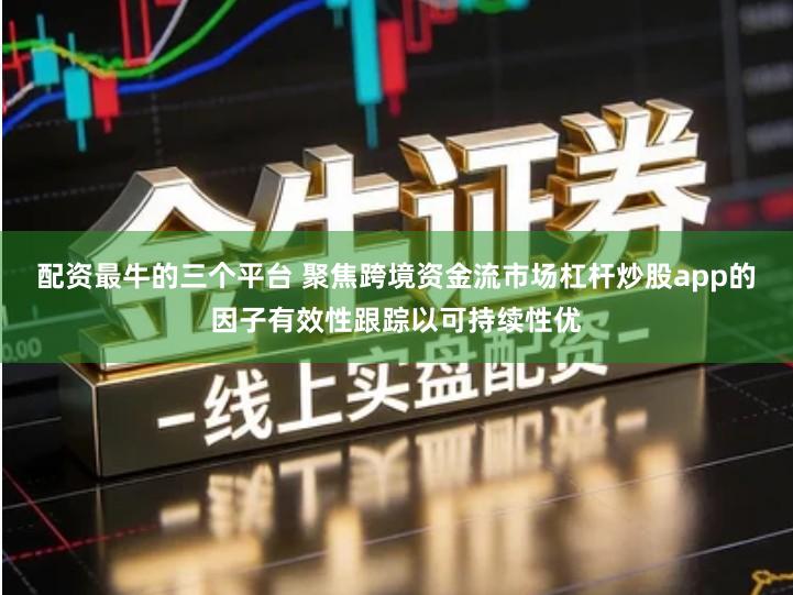 配资最牛的三个平台 聚焦跨境资金流市场杠杆炒股app的因子有效性跟踪以可持续性优