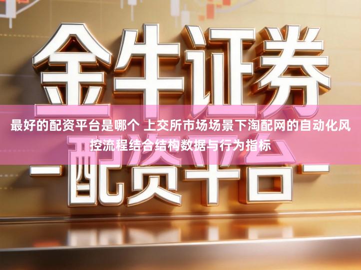 最好的配资平台是哪个 上交所市场场景下淘配网的自动化风控流程结合结构数据与行为指标